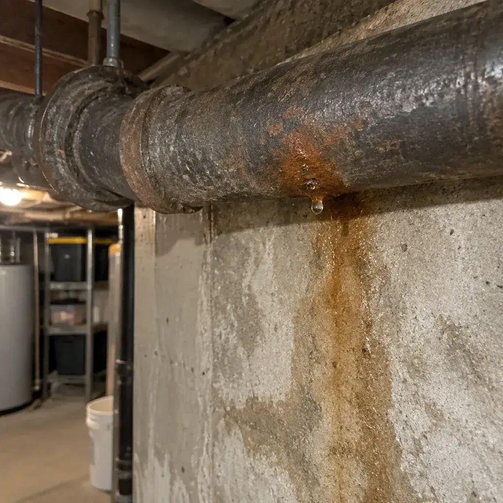 Corroded Pipe Burst Repair damaged pipe in the United States